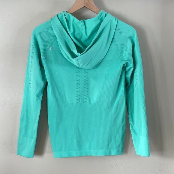 Zyia Active Peak Performance Fitted Hoodie Mint Green - Size: Small - Picture 2 of 5